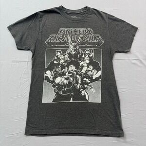 My Hero Academia Funimation Graphic T-Shirt Charcoal Grey XS Anime Manga Deku